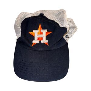 Houston Astros Trucker Hat '47 Brand Mesh Back Navy Blue Unisex Adult Fitted